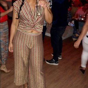 Zara two-piece striped set